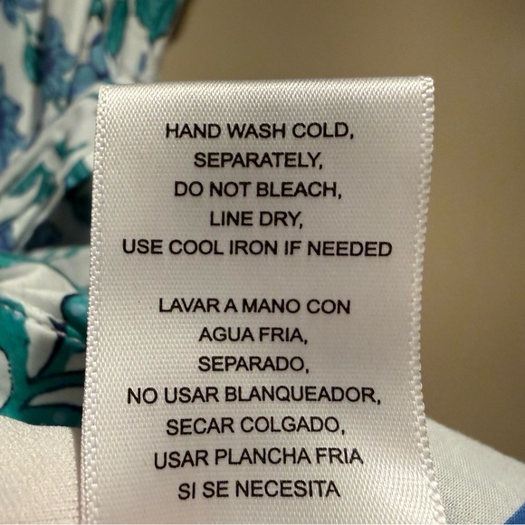 Calypso St. Barth floral print mini button down shirt dress flutter sleeve - Picture 9 of 13